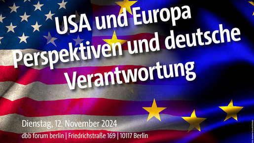 Ein abstraktes Bild was die europäische und US-amerikanische Flagge zeigt