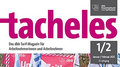 Januar-Februar-Ausgabe des dbb Tarif-Magazins tacheles