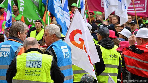 Warnstreik in Dresden